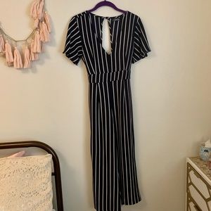Striped jumpsuit